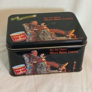 Vintage 1998 Hills Bros. Coffee Tin Holiday Edition